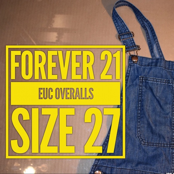 Forever 21 Denim - EUC!! Forever 21 - Classic Blue Overalls - Size 27